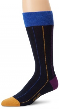HUGO BOSS Men's Pinstripe Mid Calf Dress Sock HUGO BOSS Men's Pinstripe Mid Calf Dress Sock