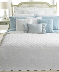 Lauren by Ralph Lauren Springhill White TWIN Quilt Lauren by Ralph Lauren Springhill White TWIN Quilt