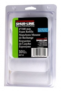 Shur-Line 03715C 4-Inch Cut Case Foam Mini Roller Refills, Contractor Pack of 10 Shur-Line 03715C 4-Inch Cut Case Foam Mini Roller Refills, Contractor Pack of 10