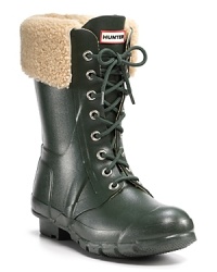 Classic Hunters get ready for winter with a cozy shearling cuff and rugged lace-up style. Classic Hunters get ready for winter with a cozy shearling cuff and rugged lace-up style.