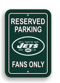 NFL New York Jets Plastic Parking Sign NFL New York Jets Plastic Parking Sign