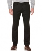 Casual style solid pants by Perry Ellis are a great replacement to your everyday blues.