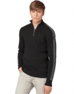 Fitted pullover sweater to keep you warm and stylish this fall by Calvin Klein Jeans.