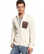 The classics keep getting better. Slip into a cozy zip cardigan from INC International Concepts for casual-ready style any time of day.