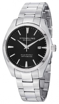 Stuhrling Original Men's 414.33111 Classic Ascot Prime Stainless Steel Bracelet Watch with Black Dial Stuhrling Original Men's 414.33111 Classic Ascot Prime Stainless Steel Bracelet Watch with Black Dial