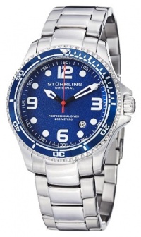 Stuhrling Original Men's 593.332U16 Aquadiver Grand Regatta Swiss Quartz Diver Date Blue Watch Stuhrling Original Men's 593.332U16 Aquadiver Grand Regatta Swiss Quartz Diver Date Blue Watch