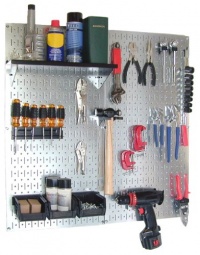 Wall Control 30-WGL-200GVB Galvanized Steel Pegboard Tool Organizer Wall Control 30-WGL-200GVB Galvanized Steel Pegboard Tool Organizer