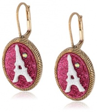 Betsey Johnson Paris is Always a Good Idea Oval Eiffel Tower Drop Earrings Betsey Johnson Paris is Always a Good Idea Oval Eiffel Tower Drop Earrings