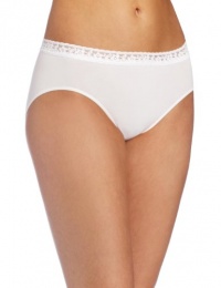 Bali Women's Comfort Revolution Seamless Lace Hipster Panty, White, Large Bali Women's Comfort Revolution Seamless Lace Hipster Panty, White, Large