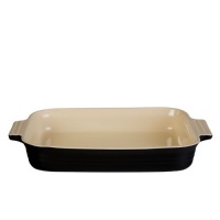 Stoneware 12 x 9.5 Rectangular Dish Color: Oynx Stoneware 12 x 9.5 Rectangular Dish Color: Oynx