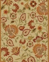 Safavieh Blossom Collection BLM862A Handmade Beige and Multi Hand Spun Wool Area Rug, 3-Feet by 5-Feet