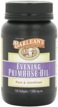 Barlean's Organic Oils Organic Evening Primrose Oil, 120 softgels/1300 mg ea. Bottle Barlean's Organic Oils Organic Evening Primrose Oil, 120 softgels/1300 mg ea. Bottle