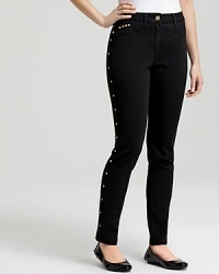 Bullish studs punctuate the length of these Bloomingdale's Exclusive BASLER jeans for a wild-child approach to denim. Team with a concert tee and rock and roll to the top of the fashion set. Bullish studs punctuate the length of these Bloomingdale's Exclusive BASLER jeans for a wild-child approach to denim. Team with a concert tee and rock and roll to the top of the fashion set.