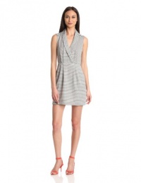 BCBGeneration Women's Cutout Back Dress, Blue/White, 6 BCBGeneration Women's Cutout Back Dress, Blue/White, 6