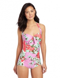 Nanette Lepore Women's Almalfi Floral Goddess One-Piece