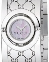 Gucci Women's YA112510 Twirl Small Steel Bangle White Dial Watch