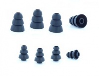 4 Pair, (2 Pr Small, 2 Pr Large) - Earphones Plus Brand, Tri-Level, Replacement Ear Cushions, Earbuds for Sound Isolating Earphones. (See Fit Information in Details Below) 4 Pair, (2 Pr Small, 2 Pr Large) - Earphones Plus Brand, Tri-Level, Replacement Ear Cushions, Earbuds for Sound Isolating Earphones. (See Fit Information in Details Below)