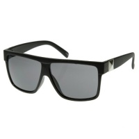 Designer Inspired Flat Top Square Plastic Aviator Sunglasses w/ Detailed Arms Designer Inspired Flat Top Square Plastic Aviator Sunglasses w/ Detailed Arms