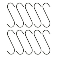 10pc Heavy-Duty 5 Steel S-Hooks Rust-Resistant Black Oxide Finish - Great for Hanging Plants 10pc Heavy-Duty 5 Steel S-Hooks Rust-Resistant Black Oxide Finish - Great for Hanging Plants