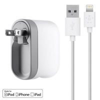 Belkin Swivel Wall Charger with 8-Pin Lightning Cable for Apple iPhone 5, iPad (4th Gen), iPad mini, iPod Touch (5th Gen), and iPod nano (7th Gen) (2.1 AMP / 10 Watt) Belkin Swivel Wall Charger with 8-Pin Lightning Cable for Apple iPhone 5, iPad (4th Gen), iPad mini, iPod Touch (5th Gen), and iPod nano (7th Gen) (2.1 AMP / 10 Watt)