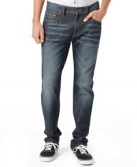Upgrade your denim with a pair of these skinny fit jeans from American Rag. Upgrade your denim with a pair of these skinny fit jeans from American Rag.