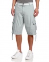 Southpole Men's Belted Ripstop Basic Cargo Short with Washing and 13.5 Inch Length2