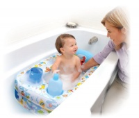 Sesame Street Inflatable Bathtub, Blue/White Sesame Street Inflatable Bathtub, Blue/White