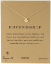 Dogeared Jewels and Gifts Friendship Gold-Plated Sterling Silver Smooth Anchor Pendant Necklace, 18.4