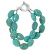 Sterling Silver Turquoise Double Strand Bracelet with Toggle Closure