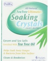 Pedifix Tea Tree Ultimates Soaking Crystals Foot Bath, 1 ounce,  6 Packets