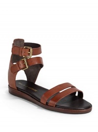 THE LOOKStrappy leather upperDouble adjustable ankle strapPadded insoleStacked heel, ¾ (20mm)THE MATERIALLeather upperLeather lining and soleORIGINImported THE LOOKStrappy leather upperDouble adjustable ankle strapPadded insoleStacked heel, ¾ (20mm)THE MATERIALLeather upperLeather lining and soleORIGINImported