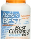 Doctor's Best Best Cinnamon Extract Cinnulin PF (125 mg), Vegetable Capsules, 60-Count