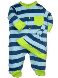 Offspring - Baby Boys Footie and Hat Offspring - Baby Boys Footie and Hat