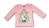 Hello Kitty Glitter Graphic Holiday Tee - Toddler Girls Pink HK Christmas Tree Top (4T)