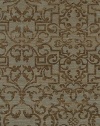 Area Rug 2x12 Runner Transitional French Blue-Medium Brown Color - Karastan Sierra Mar Collection