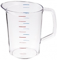 Rubbermaid Commercial Products FG321800CLR 4-Quart Bouncer Measuring Cup Rubbermaid Commercial Products FG321800CLR 4-Quart Bouncer Measuring Cup