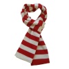TrendsBlue Soft Knit Striped Scarf - Red & White