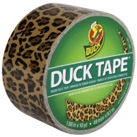 Duck Brand 1379347 Spotted Leopard Printed Duct Tape, Black/Yellow, 1.88-Inch by 10 Yards, Single Roll Duck Brand 1379347 Spotted Leopard Printed Duct Tape, Black/Yellow, 1.88-Inch by 10 Yards, Single Roll