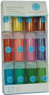 Martha Stewart Crafts Iridescent Glitter, 12-Pack Martha Stewart Crafts Iridescent Glitter, 12-Pack