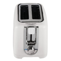 Black & Decker TR1256W 850-Watt 2-Slice Toaster with Bagel Function and Removable Crumb Tray Black & Decker TR1256W 850-Watt 2-Slice Toaster with Bagel Function and Removable Crumb Tray