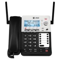 AT&T SynJ SB67158 dect_6.0 1-Handset 4-Line Landline Telephone AT&T SynJ SB67158 dect_6.0 1-Handset 4-Line Landline Telephone