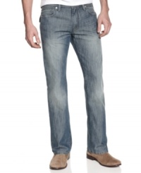 Kick your blues into high gear with this boot-leg style from Levi's. Kick your blues into high gear with this boot-leg style from Levi's.