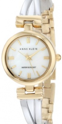 Anne Klein Women's AK/1171MPTT Two-Tone Criss Cross Bangle Watch Anne Klein Women's AK/1171MPTT Two-Tone Criss Cross Bangle Watch
