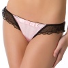 Jezebel Satin Doll Low Rise Flutter Bikini Panties (70805)