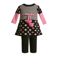 Bonnie Jean Baby/Newborn Girls 3M-9M 2-Piece BLACK PINK WHITE POLKA DOT POMPOM SWEATER-KNIT Party Dress/Leggings Outfit Set-3/6M BNJ-0658B-B00658 Bonnie Jean Baby/Newborn Girls 3M-9M 2-Piece BLACK PINK WHITE POLKA DOT POMPOM SWEATER-KNIT Party Dress/Leggings Outfit Set-3/6M BNJ-0658B-B00658