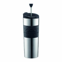 Bodum Insulated Stainless-Steel Travel French Press Coffee and Tea Mug, 0.45-Liter, 15-Ounce, Black Bodum Insulated Stainless-Steel Travel French Press Coffee and Tea Mug, 0.45-Liter, 15-Ounce, Black