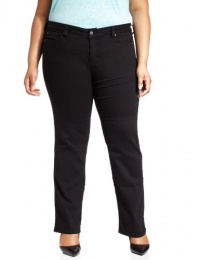 Miraclebody by Miraclesuit Women's Plus-Size Katie Straight Leg Jean, Licorice, 16W Miraclebody by Miraclesuit Women's Plus-Size Katie Straight Leg Jean, Licorice, 16W