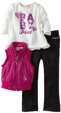 Baby Phat Infant 3 PC Puffer Vest Set,Black,12 Months Baby Phat Infant 3 PC Puffer Vest Set,Black,12 Months