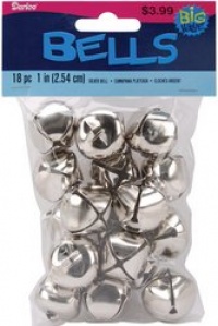 Jingle Bells 1-Inch, 18-Pack, Silver Jingle Bells 1-Inch, 18-Pack, Silver