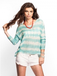 GUESS Kimmie Abstract-Dye High-Low Top, TEMPTRESS TEAL MULTI (MEDIUM) GUESS Kimmie Abstract-Dye High-Low Top, TEMPTRESS TEAL MULTI (MEDIUM)